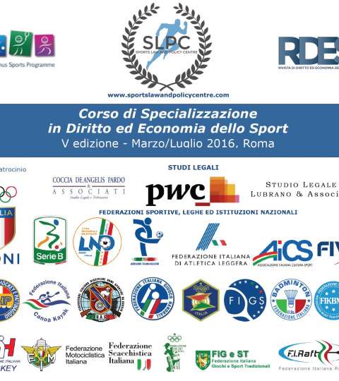 Master in Diritto ed Economia dello Sport